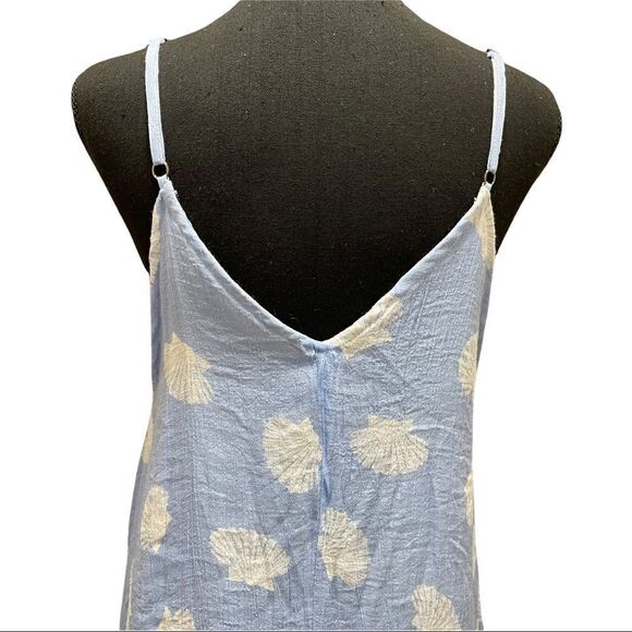 indiABoutique ONE SIZE Shell Print Crepe Asymmetrical Summer Dress - Picture 5 of 12